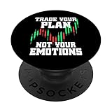 Trade Your Plan Not Your Emotions Aktien Börse Trading PopSockets mit austauschbarem PopGrip