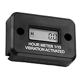 Timer-Rasenmäher-Stundenzähler-Vibrations-Stundenzähler drahtloser digitaler wasserdichter Dieselmotor Motorstunden-Guage für Rasenmäher DJ-103