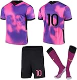 CHQTG Herren Fußball Trikot 10# Trikot Set 20-21 Unisex-T-S