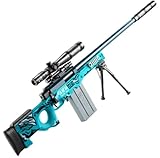 Zhiqu-NB Toy Foam Blasters Guns Sniper, Elektrisches Automatisches AWM Spielzeug-Scharfschützengewehr mit 60 Sucker Soft Bullet, DIY Spielzeugpistolen,Stimuliere das S