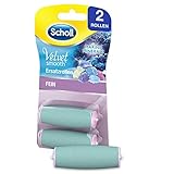 Scholl Velvet Smooth Ersatzrollen Fein - Nachfüller für die elektrischen Hornhautentferner von Scholl - Rolle Fein mit Meeresmineralien, 2 Stück