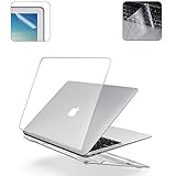 i-Buy Harte Schutzhülle Kompatibel für MacBook Air 13 Zoll Retina 2020 2019 2018 (A2179 A1932) + TPU Tastaturschutz + Display