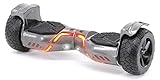 Robway X2 Hoverboard - Das Original - Offroad Edition - Samsung Marken Akku - Self Balance - Bluetooth Lautsprecher - 𝟳𝟬𝟬 Watt Motor - App - Led (X2 Carbon, Offroad)