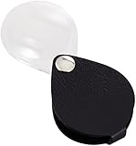 Eschenbach Optik Lupe Einschlaglupe classic, Vergrößerung 6,0 x, Durchmesser 30 mm, rund, schw
