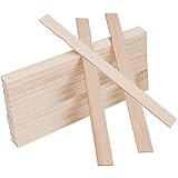 Belle Vous Holzspatel zum Basteln Rührstab Farbe (40er Pack) Holzstäbe 30 x 2,4 cm Holzstäbe Quadratisch Bastel Holzleisten zum Rühren von Farben, Silikon - Kunst & Bastelprojekte für Haus & G