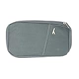 Multifunktionale Passhülle mit Brieftasche/Tragbare, kleine, sichere Tasche für Wertpapiere, Ausweisdokumente und Bargeld, G