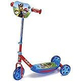 Smoby - Paw Patrol Roller - 3 Rädriger Scooter, höhenverstellbaren Lenker, stabiler Metallrahmen, einfachen Transport, für Kinder ab 3 J