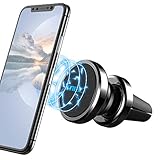 MEIDI Handyhalter fürs Auto, Magnet KFZ Handyhalterung mit 2 Magnetischen Metallplatten Für iPhone 11 PRO/11/XS MAX/XS/XR/X, Samsung S20/S10/S9, Huawei - Schwarz (Schwarz)