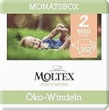 Moltex Pure & Nature Öko Windeln Größe 2 Mini (3-6 kg) Monatsbox -152 Bio W
