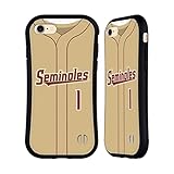 Head Case Designs Offiziell Offizielle Florida State University FSU Baseball-Gold Hybride Handyhülle Hülle Huelle kompatibel mit Apple iPhone 7 / iPhone 8 / iPhone SE 2020