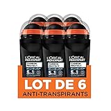 Men Expert L'Oréal Carbon Protect Ice Fresh Deodorant für Herren, 6er pack (6 x 50 ml)