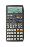 Genie 92SC wissenschaftlicher Taschenrechner/Schulrechner mit 580 Funktionen, 10-stelligem/2 Zeiligem Display und Ein-/Ausgabe wie im Schulbuch, Dual-Power (Solar/Batterie), schw