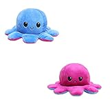 Incor 30/40cm Oktopus Plüsch Wenden Kuscheltier Groß Kinderspielzeug Geschenk Plüschtiere Niedlich Kleine Oktopus Toy Doppelseitiges Flip-Plüschtier Wendepuppe für Kinder F