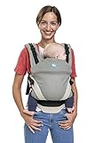Babytrage manduca XT Cotton/grey-ocean/All-In-One Babytrage für Neugeborene, verstellbarer Sitz, 3 Trage Positionen, Bio-Baumwolle, für Babys von 3,5 bis 20 kg (grau-türkis)