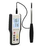 KAIBINY digitales Anemometer Luftmengenmesser Thermische Anemometer Hohe Empfindlichkeit Anemometer Windtemperatur-Luftvolumenmessung kann Brise messen (Farb