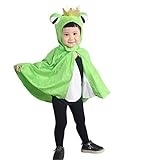 Froschkönig-Kostüm, An80, als Umhang für Klein-Kinder, Babies, Frosch-König Kostüme Fasching Karneval, Kleinkinder-Karnevalskostüme, Kinder-Faschingskostüme, Märchen-Kostü