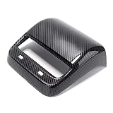 xushi Auto Kohlenstofffaserfarbe Heckluftlüftungsauslassabdeckung Trim Dekorative Anti-Kick-Board Fit for Tesla Modell 3 2017-2020