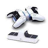 Lioncast PS5 Ladestation mit LED-Anzeige | PS5 Controller Charger für original Sony Playstation 5 Konsole | PS 5 Zubehör | Wireless DualSense C