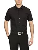 Seidensticker Herren Business Hemd, Schwarz (Schwarz 84), 46
