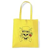 Art T-shirt, Tasche Shoulder Guns N 'Roses, Gelb, guns-n-roses-bag-ylw Einheitsgröß