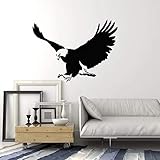 Fliegender Adler Wandtattoo Big Bird Tribal Style Vinyl Fensteraufkleber Coole Tiere Kunstwand Wohnkultur für Schlafzimmer Mann Höhle A8 42×56CM