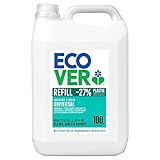 Ecover Waschmittel Universal Hibiskus & Jasmin (5 L/100 Waschladungen), Flüssigwaschmittel mit pflanzenbasierten Inhaltsstoffen, Vollwaschmittel für Erhalt und Schutz der Kleidung