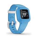 Garmin vívofit jr. 3 – wasserdichter, digitaler Aktivitätstracker für Kinder ab 4 Jahren, Schrittzähler, großes 1,4 cm Display, Notfallkontakt, bis zu 1 Jahr Batterielaufzeit, Abenteuerwelt & Q
