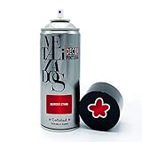 Metallische Sprühfarbe | Sprühfarbe Bordeaux Metallisiert 400 ml | Sprühdose für Holz Aluminium Eisen Keramik Kunststoff Metallisierte Sprühfarbe Fahrrad Graffiti-Felgen Metallic Lackspray
