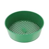 Eeauytr Gartenbodensieb Kunststoff-Garten-Ineinander,Handheld Boden Stein Mesh Kunststoff Gartensieb für Garten Sand Boden Kompost S