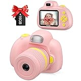 Digitalkamera, Kinderkamera FHD 1080P Dual-Objektiv-Videokameras mit 20X Digitalzoom 2,4-Zoll-LCD-Bildschirm und 16G SD-Karte Selfie-Kamera Geburtstagsgeschenke für Erwachsene/Senioren/