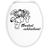 Hellweg Druckerei Wandtattoo in deiner Wunschfarbe WC Aufkleber Deckel schließen Bad Klodeckel Garfield 20x14 cm Wand Aufkleber Stick