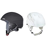 ALPINA GRAP 2.0 Skihelm, Unisex – Erwachsene, Black matt, 57-61 & GRAP 2.0 Skihelm, Unisex – Erwachsene, White-Prosecco matt, 54-57