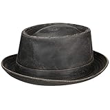 Stetson Pork Pie Hut Odenton Damen/Herren - Porkpie aus Baumwolle - Fedora Wasserabweisend & Sonnenschutz - Herrenhut Sommer/Winter - Musikerhut braun XL (60-61 cm)