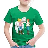 Spreadshirt Bibi Und Tina Kümmern Sich Um Stute Sabrina Kinder Premium T-Shirt, 122-128, Kelly G