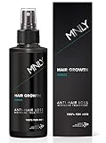 MNLY Hair Growth Tonic 150ml - Intensiv Behandlung von Haarwuchs und Haarausfall , 100% für Männer, kostenloser V
