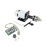 CHANCS 775 Mini-Elektromotor DC 12V/24V 10000RPM/20000RPM mit 20A PWM-Steuerreglerschalter Drehzahlreg