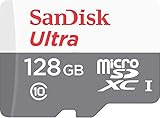 SanDisk Ultra 128 GB microSDXC Speicherkarte mit A1 App Performance bis zu 80 MB/s, Class 10, U1