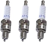 okuya Vergaser 3 Stück Zündkerzen A7TC für Baotian BT49QT-9 BT50QT-9 Ersatz NGK CR7HSA Motor E