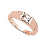 Jaipuri.Instyle by Tricolour - Damen Ring - 14 Karat (585) Roségold - echter Edelstein: Morganit ca. 0.7ct. - R14008MG_14KRG / Gr. 54 (17.2)