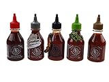 5er Set Sriracha Chili Sauce versch. Sorten 5 x 200