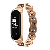 Edelstahlarmband für Xiaomi Mi Band 4 5 Armband Bling Dressy Frau Armband Miband 3 Armband Ersatzzubehö