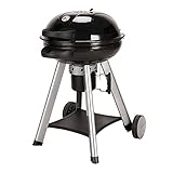 TAINO NEO Holzkohle-Kugelgrill mit klappbarem Deckel Kettle-Grill Ø 57 cm Thermometer Schw
