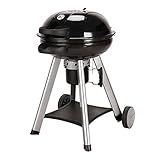 TAINO NEO Holzkohle-Kugelgrill mit klappbarem Deckel Kettle-Grill Ø 57 cm Thermometer Schw