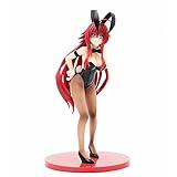 STKCST High School D×D Rias Gremory Bunny Girl Anime Figur Figuren PVC Spielzeug Puppe Boxed Cartoon Spielfigur Desktop Dekoration Geschenk Statue 3D Modell-Höhe 19CM