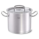 Fissler original-profi collection / Edelstahl-Kochtopf, groß (2,6 L - 16 cm) hoher Topf mit Metall-Deckel, innenskalierung, rostfrei, unbeschichtet - Induk