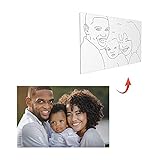 Personalisierte Aquarell Portrait Druck Malerei Bilder, 24 x 16 '' benutzerdefinierte Foto Druck Zeichnung, in Benutzerdefinierten Wand-Kunst-Dekor, ideal für Ihr Lieblingsb