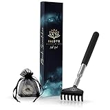 PALOTO® [ORIGINAL] Premium Rückenkratzer - Ausziehbarer Teleskop Stab für den Rücken und andere Körperteile - GRATIS Finger Massage Ring - Hochwertig verarbeitet, ein ideales Geschenk