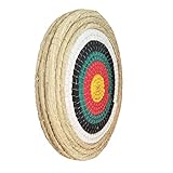 Opiqcey Traditionelle Bogenschieß-Zielscheiben aus massivem Stroh, 3-lagig, handgefertigt, Bogenschießen, Zubehör für den Außenb