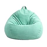LDIW Sitzsack 2-in-1 Funktionen EPP Perlen Füllung, Bean Bag Sitzkissen Bodenkissen,Mint Green,70 * 80