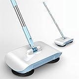 HuaShslt Besen-Roboter-Staubsauger-Bodenhaus-Haus-Kocher-Kehrmaschine Mop-Kehrmaschinen-Griff-Haushalt faul Waschen Dropshipping Teppich (Color : Blue Within 3 Pads)